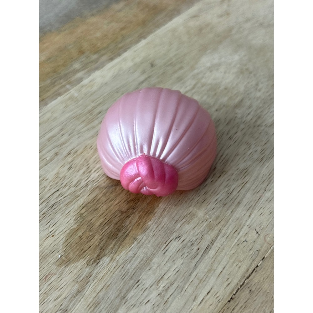 Vintage Barbie Pink Seashell Hat Accessory Mattel 1980s Tropical Great Shape Toy